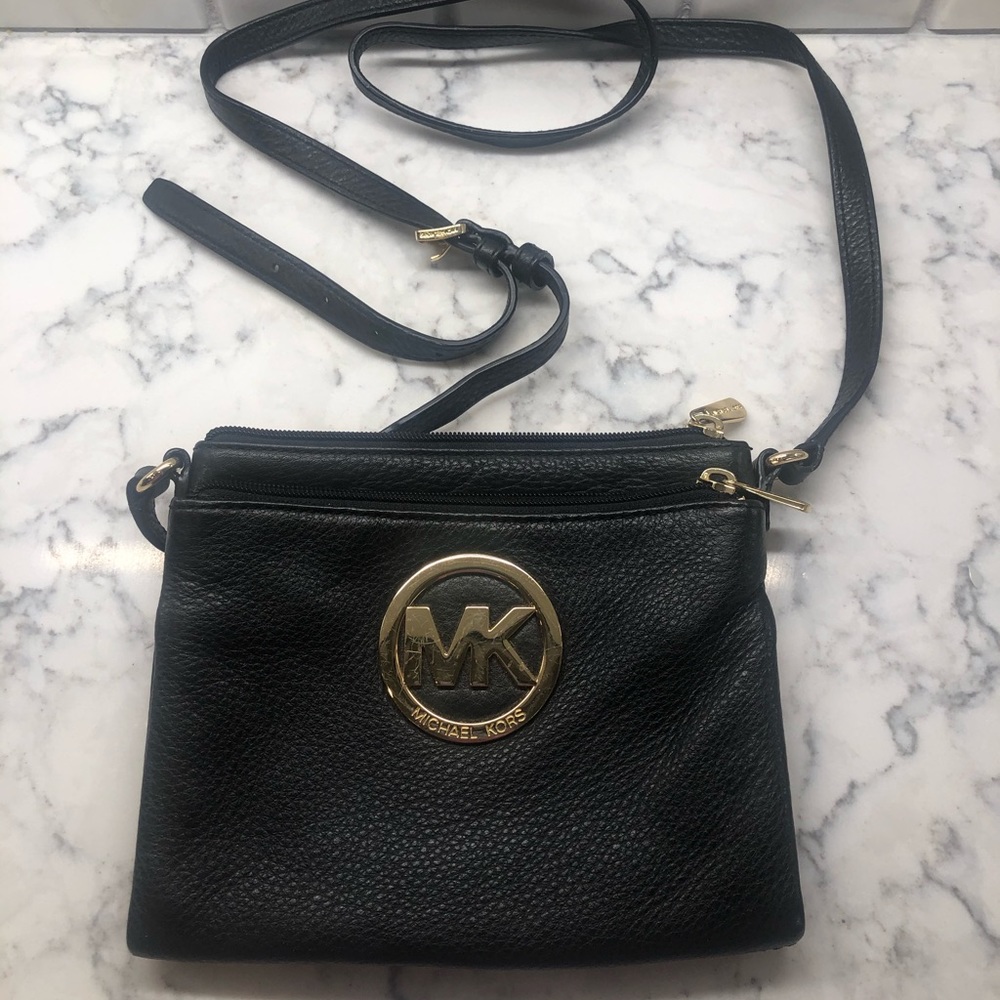 Michael Kors black crossbody bag